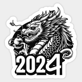 just 2024 dragon Sticker